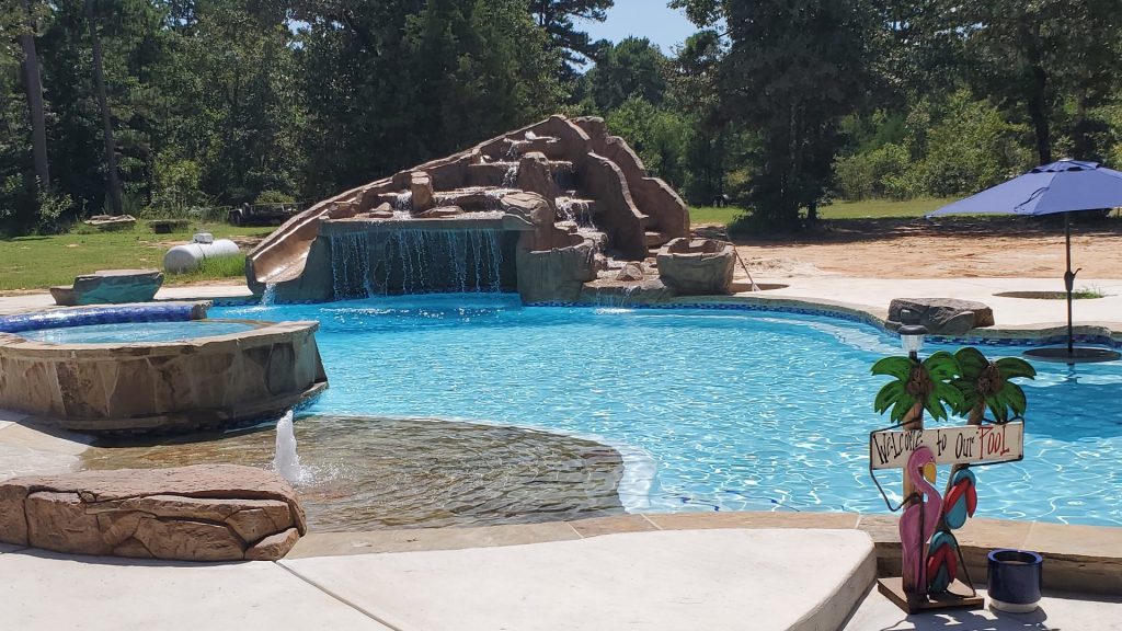 custom Pool build in Flower Mound, TX
