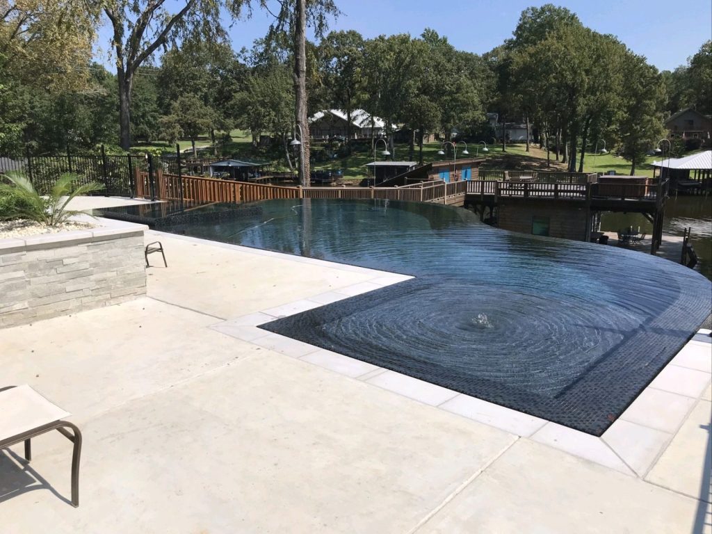 Backyard pool in Flower mound, TX